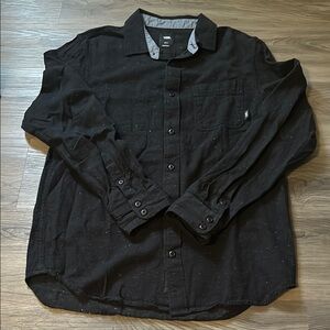 Vans Black Men's Button-up Shirt